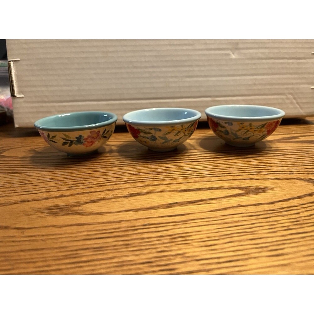 Pioneer Woman Mini Dip Bowls Lot Of 3